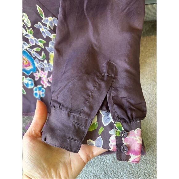 NWOT Johnny Was Sleeve Tab V-neck Tunic, Sm $189 D10 - Picture 4 of 9